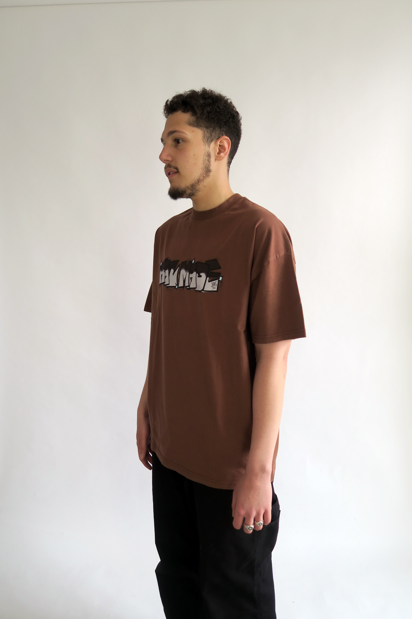 Oversized 'Graff Logo' Tee